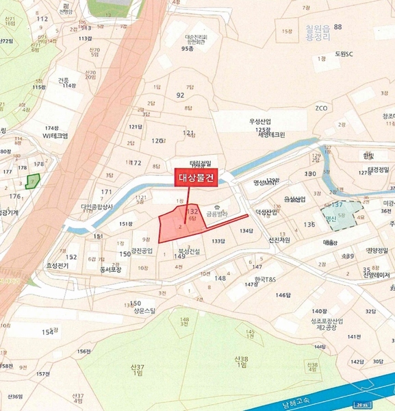 2025타경20370 경상남도 함안군 칠원읍 용정리 132-2 근린시설 경매 이미지