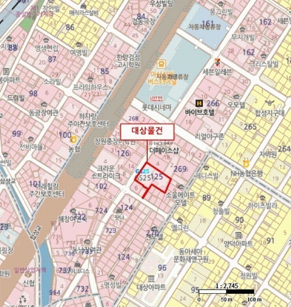 2025타경20395 경상남도 창원시 마산회원구 합성옛길 126, 밀레온빌딩 4층 401호 근린상가 경매 이미지