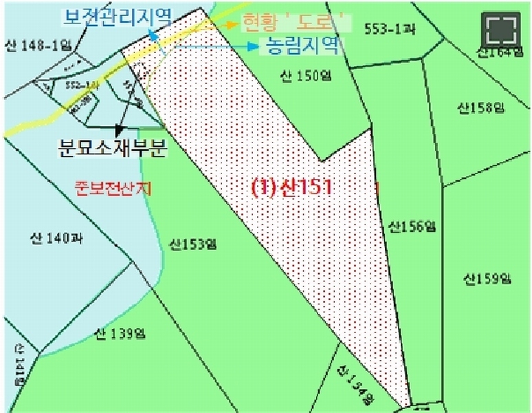 2025타경20445 경상남도 함안군 칠북면 이령리 산151 임야 경매 이미지