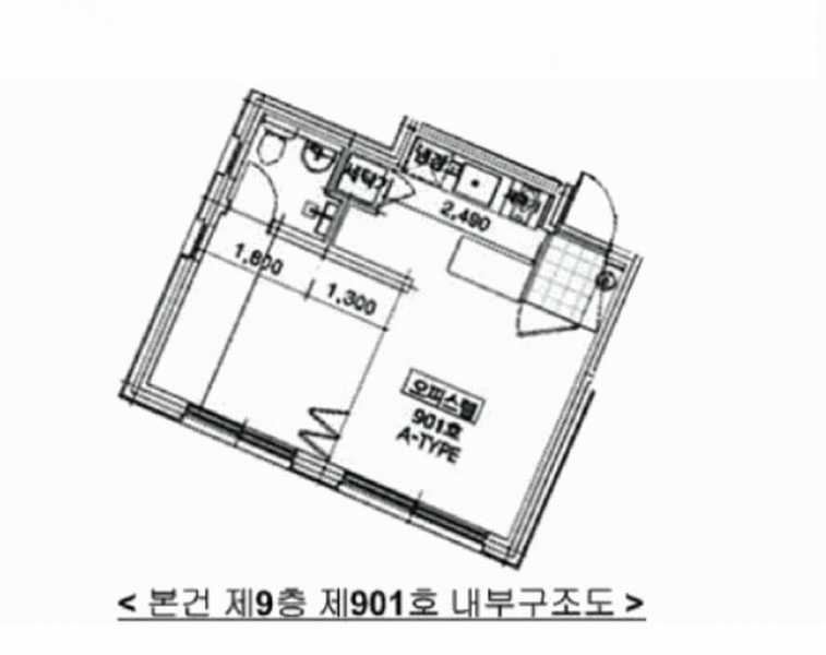 2025타경9877 서울특별시 구로구 디지털로35길 10, 도무스캠프 9층 901호 오피스텔 경매 이미지