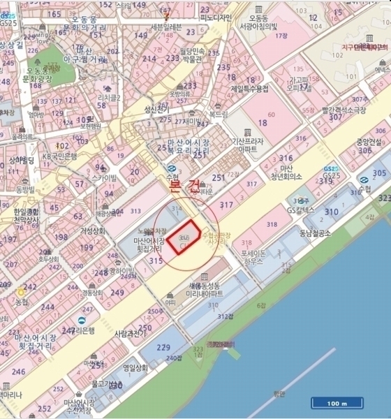 2024타경105962 경상남도 창원시 마산합포구 해안대로 367, 호텔엠에스 1층 112-1호외1개호 근린상가 경매 이미지