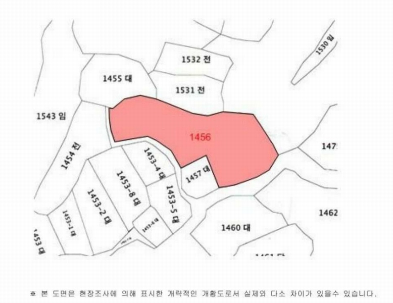 2024타경401 경상남도 함안군 법수면 윤내리 1456 대지 경매 이미지