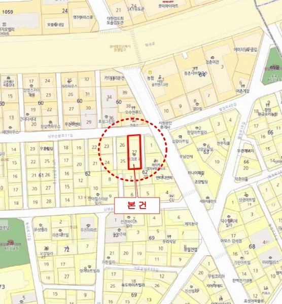 2025타경9986 서울특별시 양천구 남부순환로31길 56, 아크로뷰 2층 203호 다세대(빌라)[공급6평형] 경매 이미지