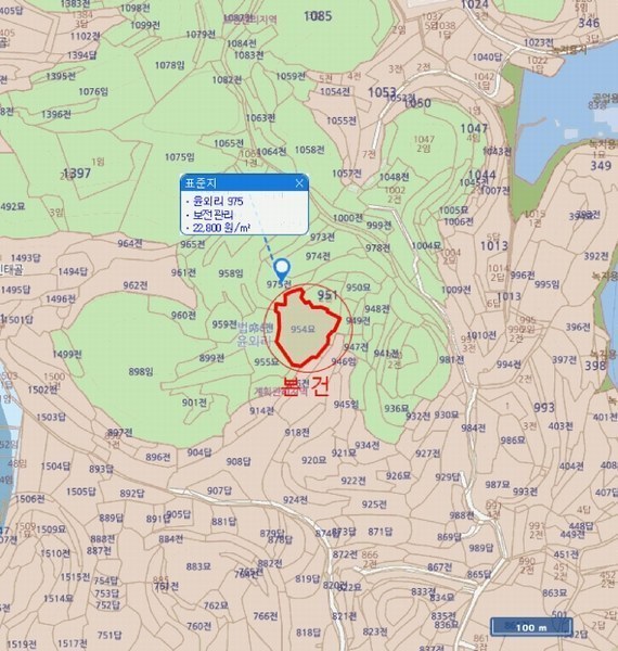 2024타경106415 경상남도 함안군 법수면 윤외리 954 묘지 경매 이미지