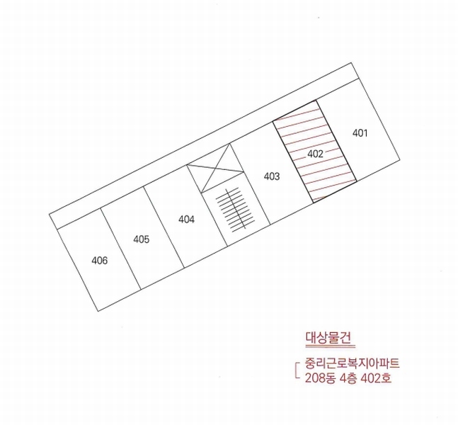 2025타경20547 경상남도 창원시 마산회원구 상곡로 67, 중리근로복지아파트 208동 4층 402호 아파트[공급18평형] 경매 이미지