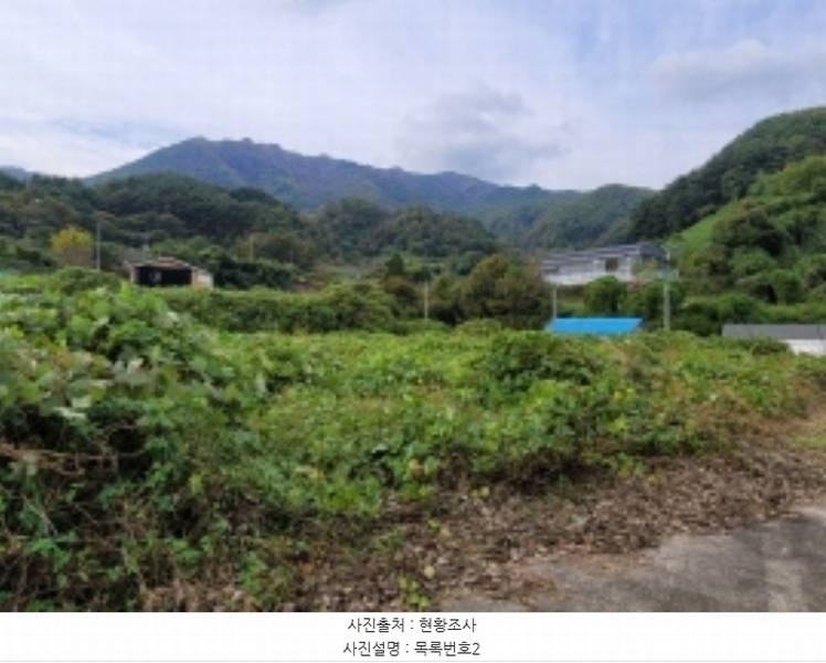 2024타경5454 경상남도 산청군 삼장면 홍계리 846 농지 경매 이미지