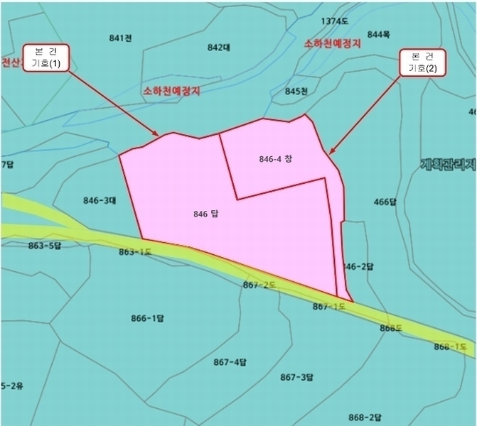 2024타경5454 경상남도 산청군 삼장면 홍계리 846 농지 경매 이미지