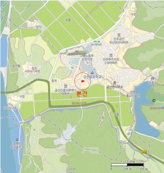 2024타경32173 경상남도 진주시 금산면 중천리 413-4 대지 경매 이미지