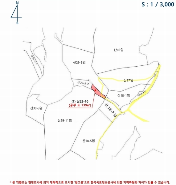 2024타경36519 경상남도 하동군 진교면 안심리 산29-10 도로 경매 이미지