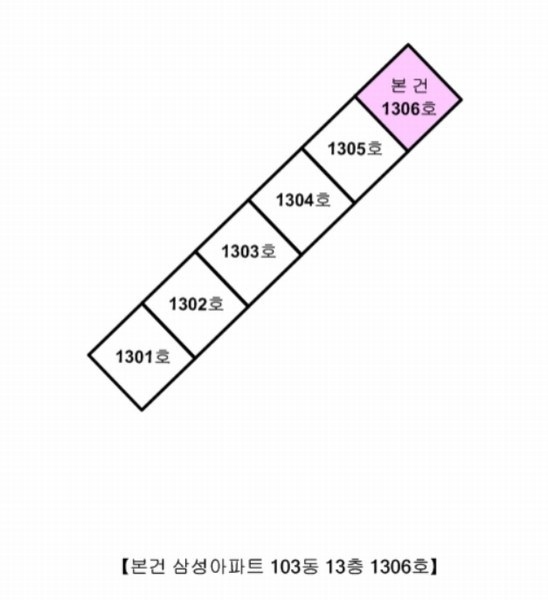2024타경38904 경상남도 사천시 정동면 옥산로 328, 삼성아파트 103동 13층 1306호 아파트[공급21평형] 경매 이미지