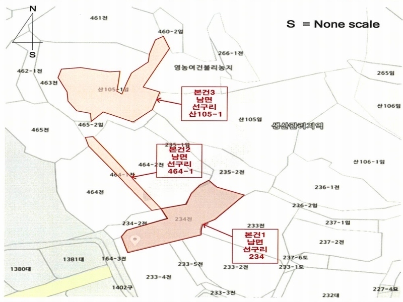 2024타경1599 경상남도 남해군 남면 선구리 산105-1 임야 경매 이미지