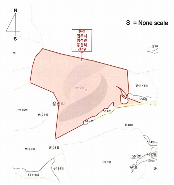 2024타경2257 경상남도 진주시 명석면 용산리 산49 임야 경매 이미지