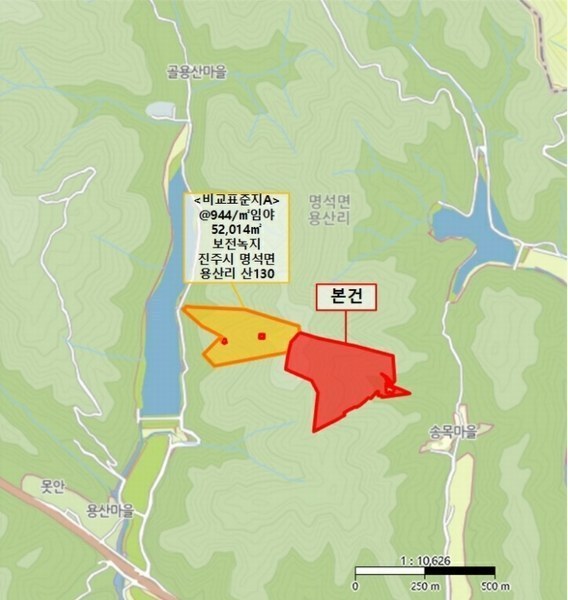 2024타경2257 경상남도 진주시 명석면 용산리 산49 임야 경매 이미지