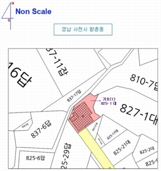 2024타경6082 경상남도 사천시 향촌동 825-1 다가구(원룸등) 경매 이미지