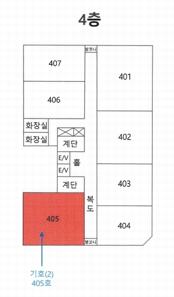 2024타경38850 경상남도 진주시 에나로 103-7, 우람빌딩 4층 405호 근린상가 경매 이미지