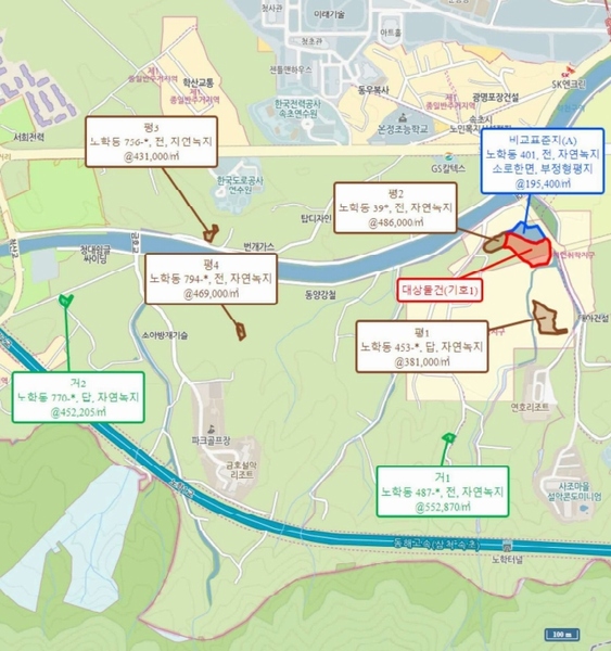 2025타경10288 강원특별자치도 속초시 노학동 397-1 농지 경매 이미지