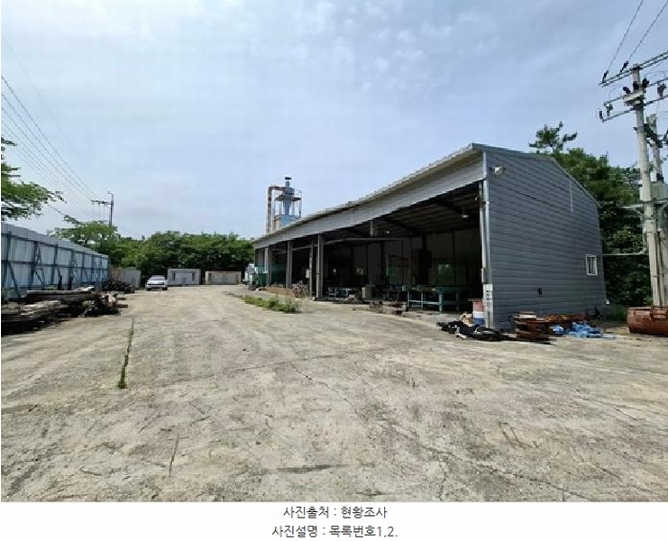 2025타경708 경상남도 사천시 서포면 구평리 산78-1 공장 경매 이미지