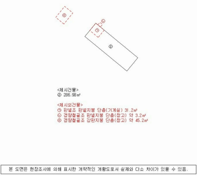 2025타경708 경상남도 사천시 서포면 구평리 산78-1 공장 경매 이미지