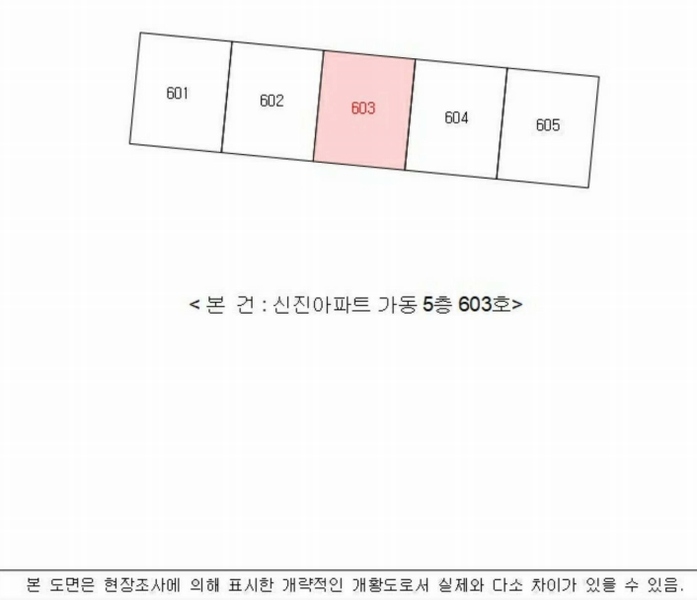 2025타경853 경상남도 사천시 읍내로 98, 신진아파트 가동 5층 603호 아파트[공급27평형] 경매 이미지