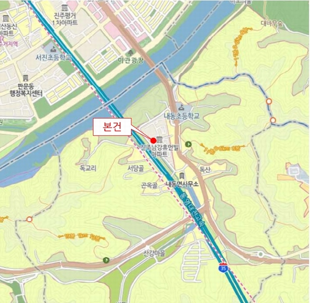 2025타경30876 경상남도 진주시 순환로 425-61, 남강휴먼빌아파트 107동 13층 1302호 아파트[공급52평형] 경매 이미지