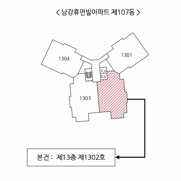 2025타경30876 경상남도 진주시 순환로 425-61, 남강휴먼빌아파트 107동 13층 1302호 아파트[공급52평형] 경매 이미지