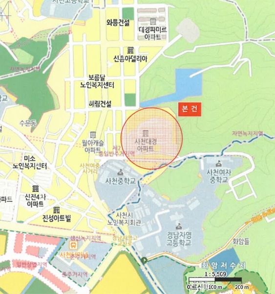2025타경30903 경상남도 사천시 서당길 1-5, 대경아파트 103동 7층 705호 아파트[공급22평형] 경매 이미지