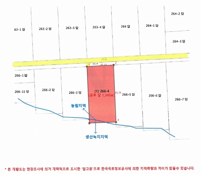 2025타경31116 경상남도 사천시 용현면 덕곡리 266-4 농지 경매 이미지