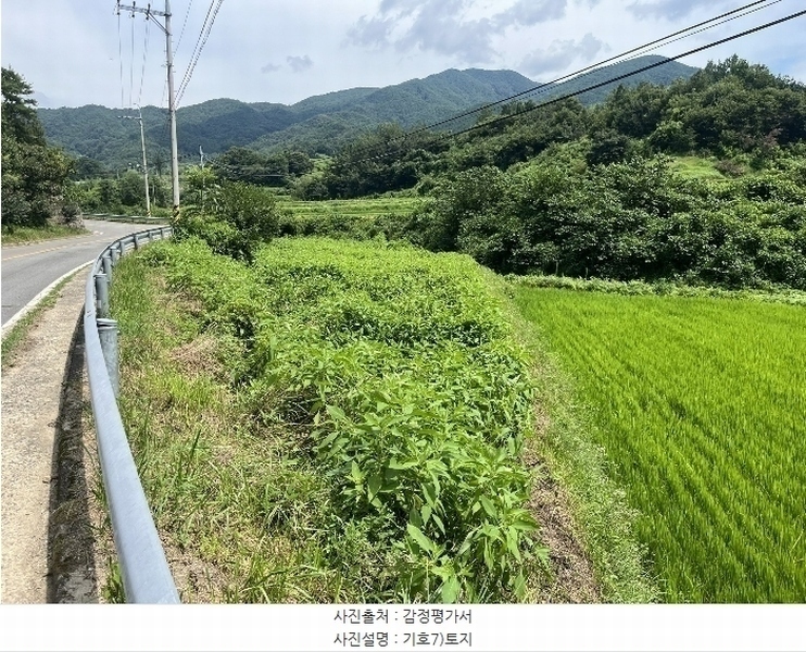 2024타경4307 경상남도 산청군 오부면 왕촌리 647-1 농지 경매 이미지