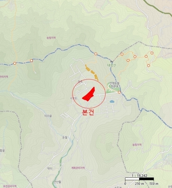 2024타경36359 경상남도 산청군 신안면 안봉리 1191 대지 경매 이미지