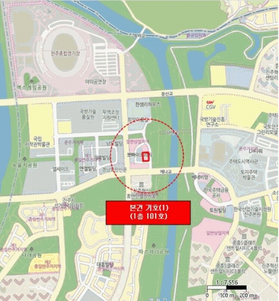 2025타경30754 경상남도 진주시 에나로 103-7, 우람빌딩 1층 101호 근린상가 경매 이미지