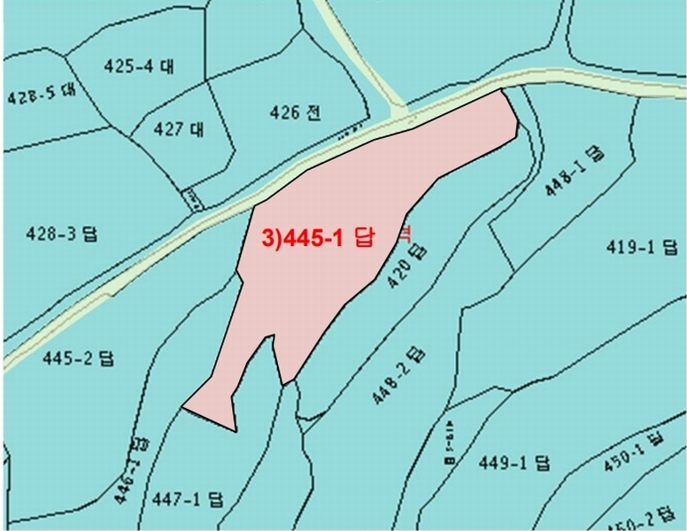 2024타경5492 경상남도 사천시 곤양면 묵곡리 445-1 농지 경매 이미지