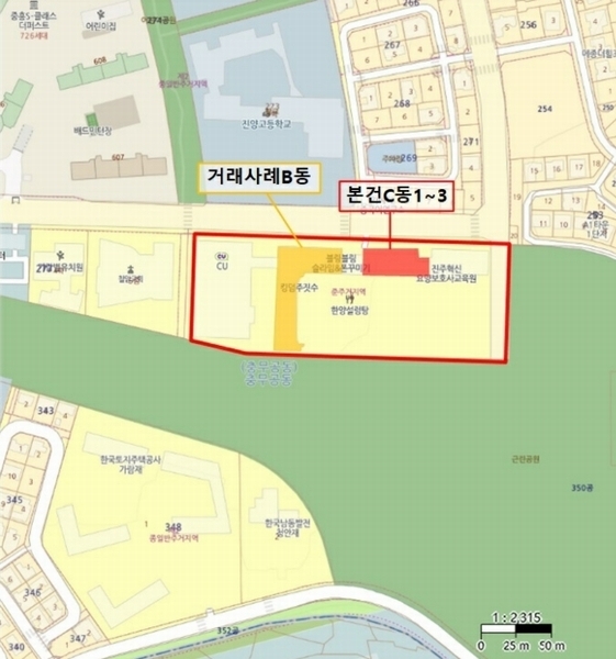 2024타경6457 경상남도 진주시 충의로 119, 진주혁신도시아슬란스포츠몰 1층 씨109호 근린상가 경매 이미지