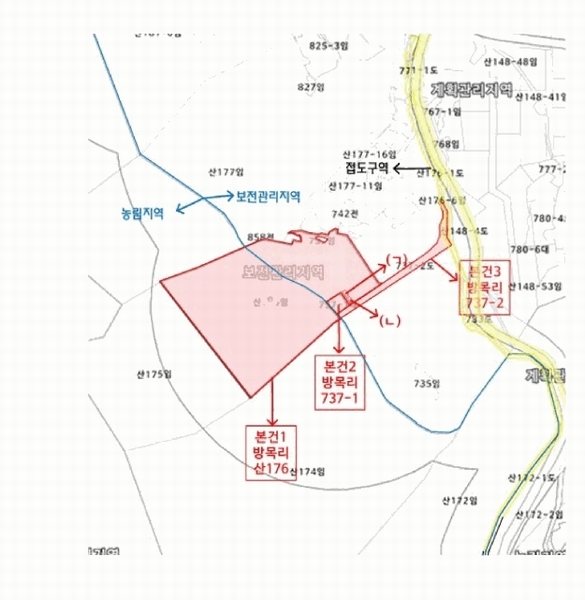 2024타경6792 경상남도 산청군 단성면 방목리 산176 임야 경매 이미지
