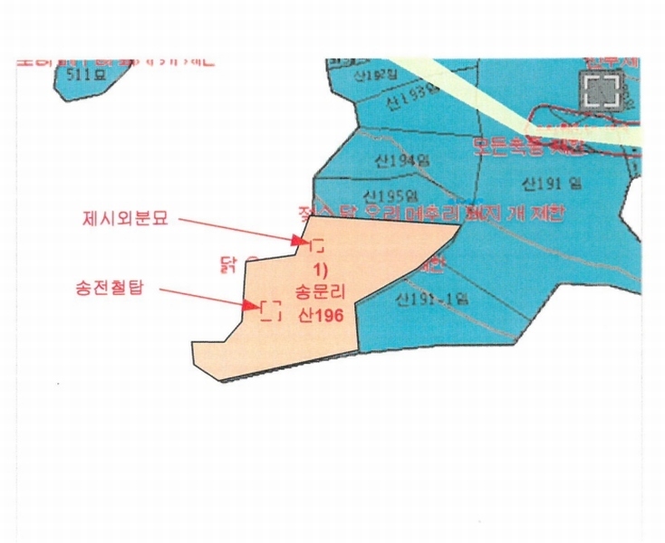 2024타경40488 경상남도 하동군 금남면 송문리 산196 임야 경매 이미지