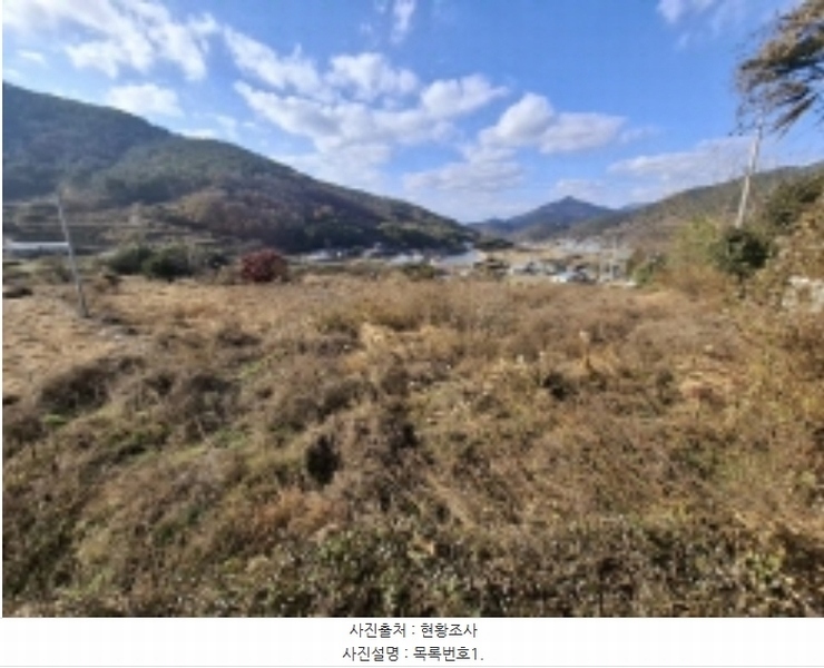 2024타경6303 경상남도 남해군 남면 죽전리 563-1 농지 경매 이미지