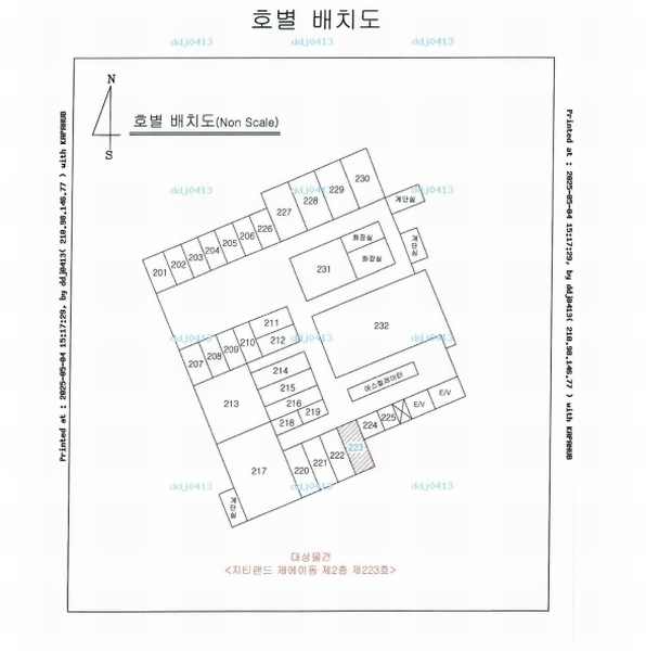 2025타경10483 경상북도 경주시 보문로 465-67, 지티랜드 에이동 2층 223호 근린상가 경매 이미지
