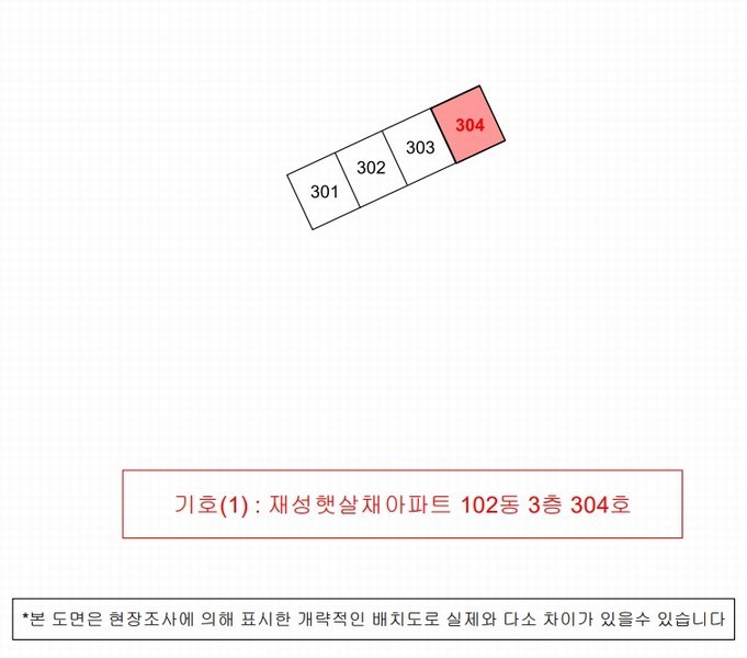 2024타경36045 경상남도 사천시 정동면 진삼로 1290-9, 재성햇살채아파트 102동 3층 304호 아파트[공급25평형] 경매 이미지