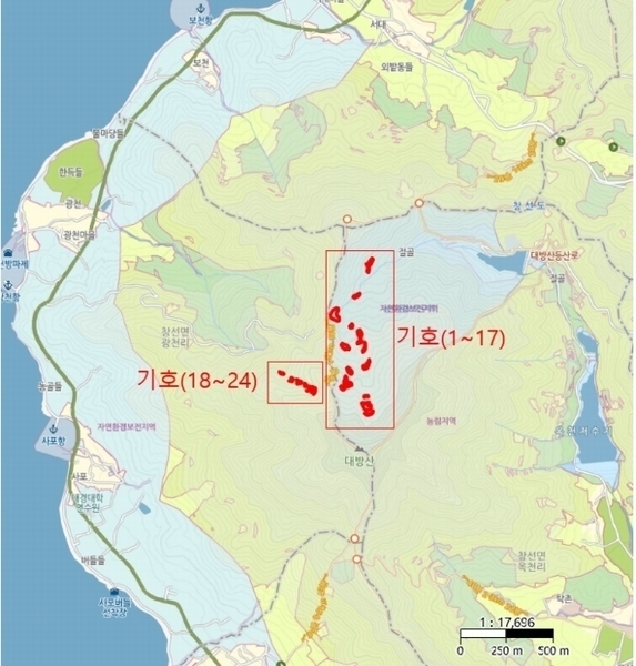 2024타경36441 경상남도 남해군 창선면 옥천리 1088 농지 경매 이미지