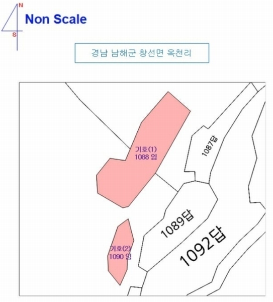2024타경36441 경상남도 남해군 창선면 옥천리 1088 농지 경매 이미지