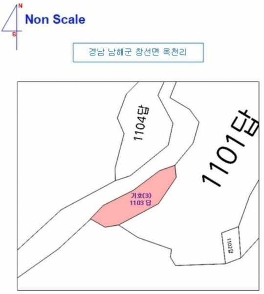2024타경36441 경상남도 남해군 창선면 옥천리 1088 농지 경매 이미지