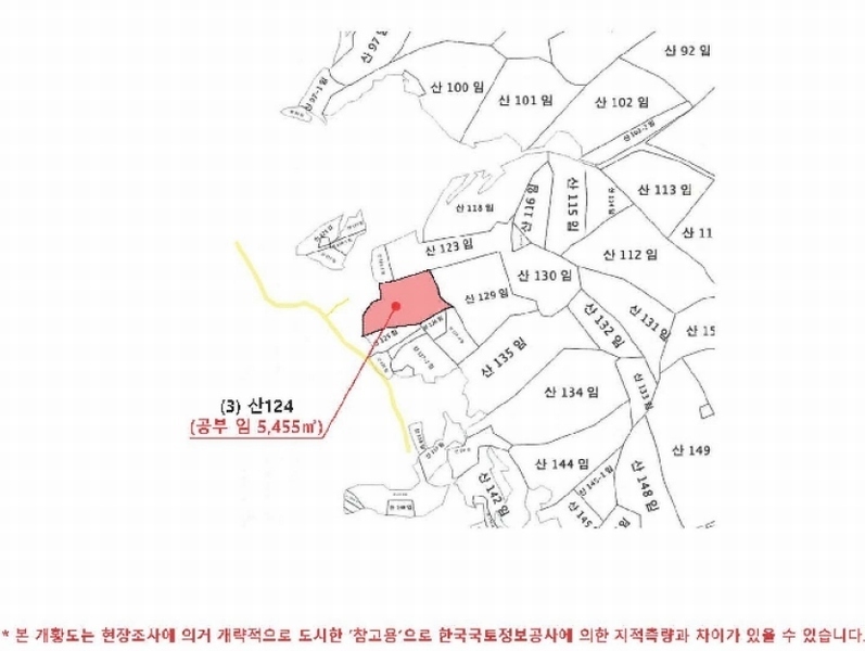 2024타경37086 경상남도 남해군 서면 작장리 산124 임야 경매 이미지