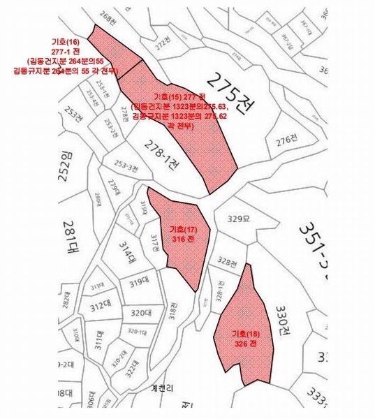 2024타경38874 경상남도 하동군 금남면 계천리 326 농지 경매 이미지
