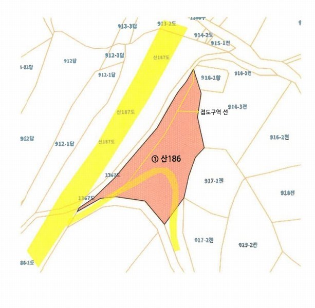 2025타경30696 경상남도 남해군 창선면 오용리 산186 임야 경매 이미지
