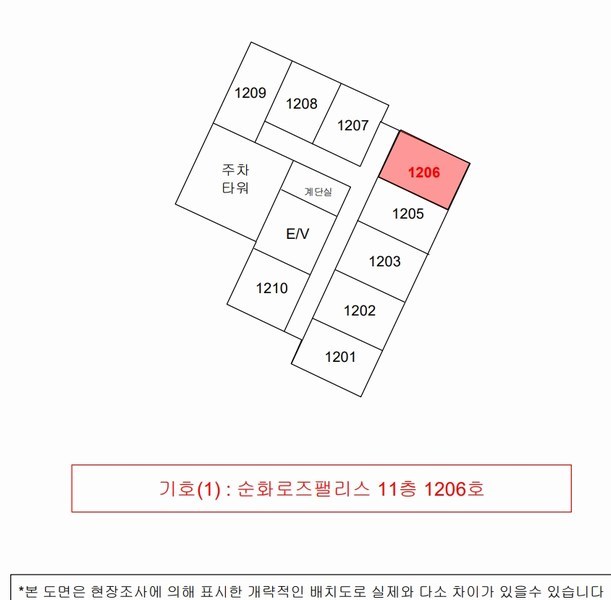 2025타경30833 경상남도 진주시 진양호로 191, 순화로즈팰리스 11층 1206호 오피스텔[계약13평형] 경매 이미지