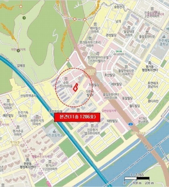 2025타경30833 경상남도 진주시 진양호로 191, 순화로즈팰리스 11층 1206호 오피스텔[계약13평형] 경매 이미지