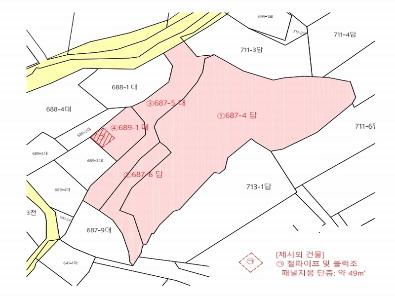 2024타경4973 경상남도 고성군 구만면 효락리 687-4 농지 경매 이미지