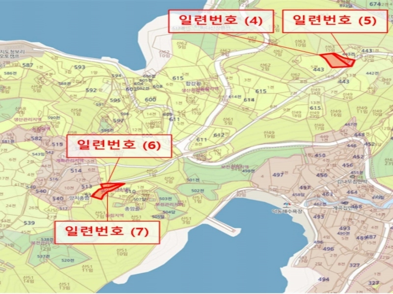 2024타경5136 경상남도 통영시 욕지면 서산리 443-3 농지 경매 이미지