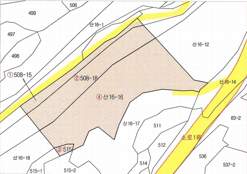 2024타경24038 경상남도 거제시 동부면 가배리 508-15 임야 경매 이미지