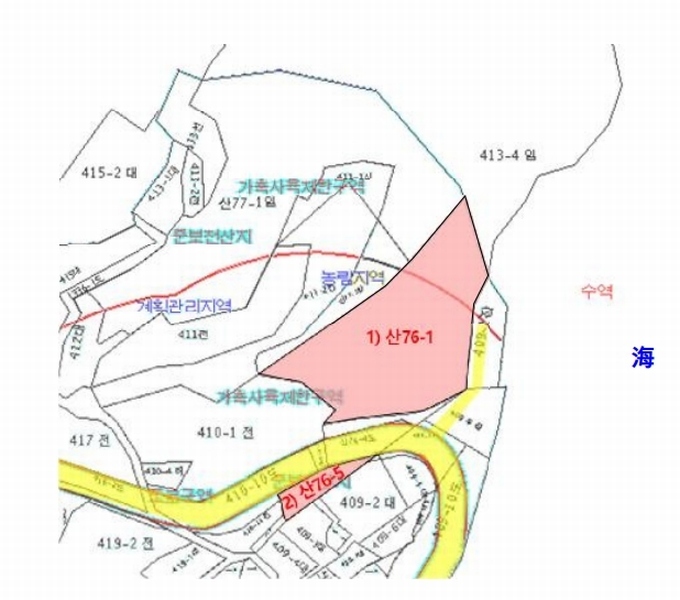 2024타경29781 경상남도 통영시 욕지면 동항리 산76-5 임야 경매 이미지