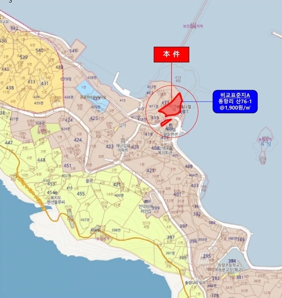 2024타경29781 경상남도 통영시 욕지면 동항리 산76-5 임야 경매 이미지